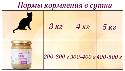Суточные нормы кормления